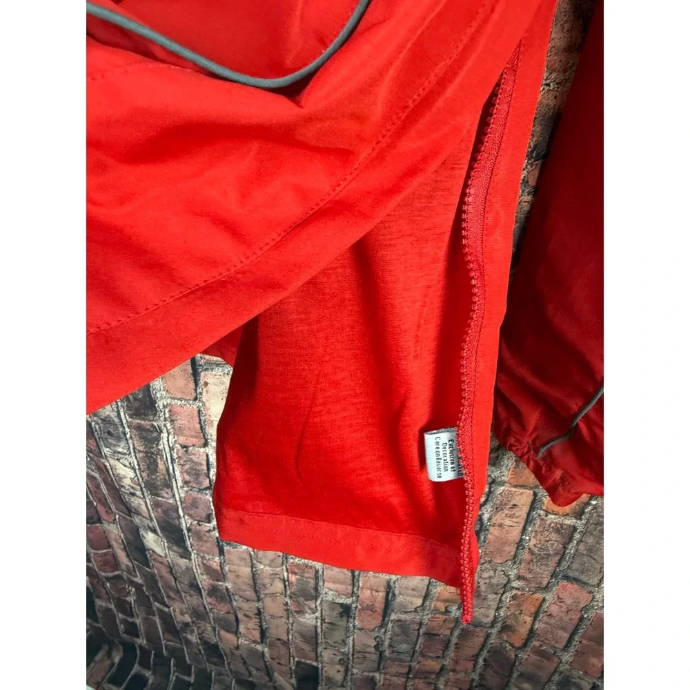 Ohio State Buckeyes Mens LG Red Quarter Zip Windbreaker Jacket Varsity Apparel